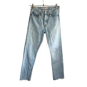 Levi’s Premium Light Wash High Rise Wedgie Straight Cotton Straight Leg Jeans